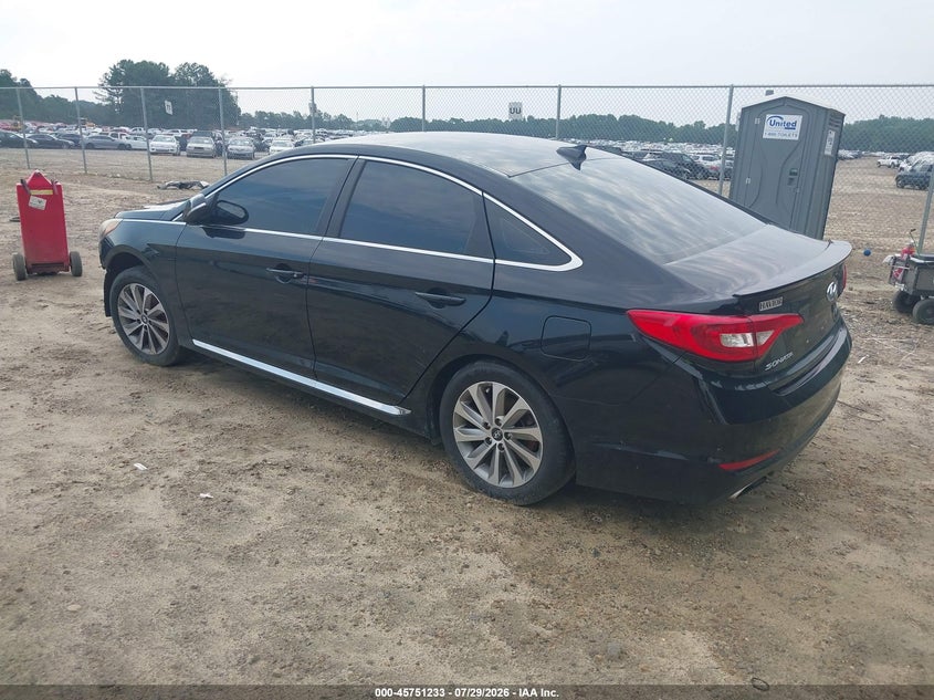 Vin: 5npe34af4gh280770, lot: 46249955, hyundai sonata sport 20163