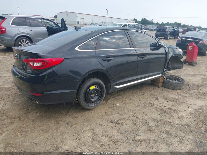 Vin: 5npe34af4gh280770, lot: 46249955, hyundai sonata sport 20164