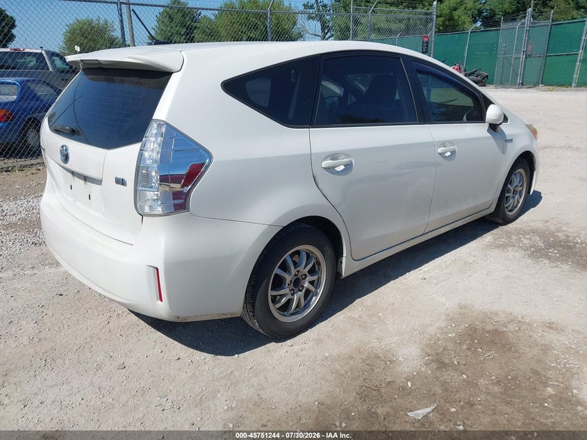 Vin: jtdzn3eu0d3278293, lot: 46249966, toyota prius v three 20134