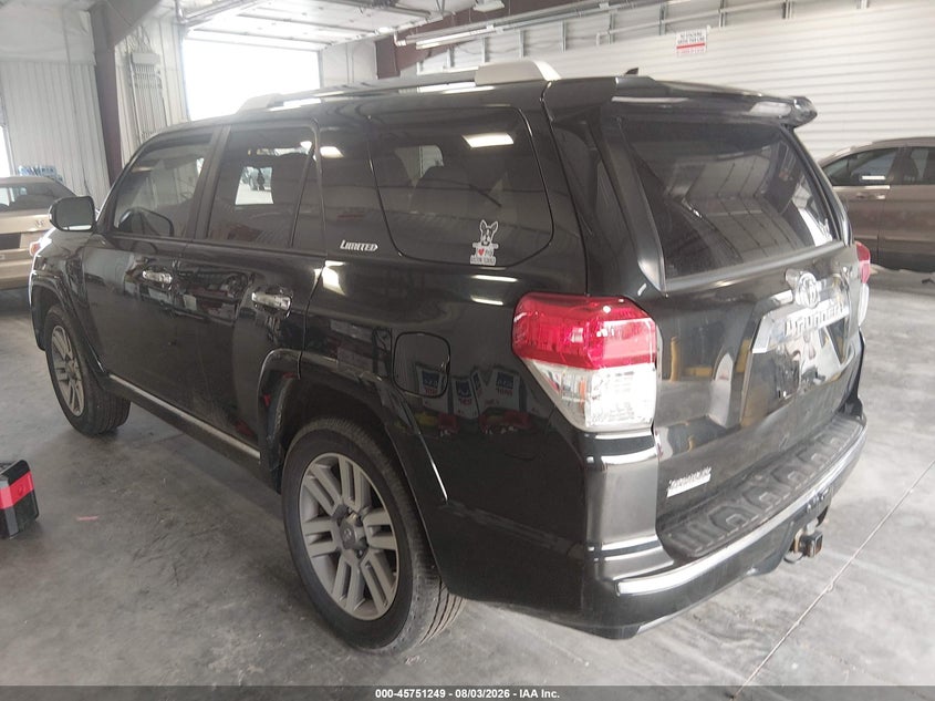 Vin: jtebu5jr3b5057592, lot: 46249971, toyota 4runner limited v6 20113