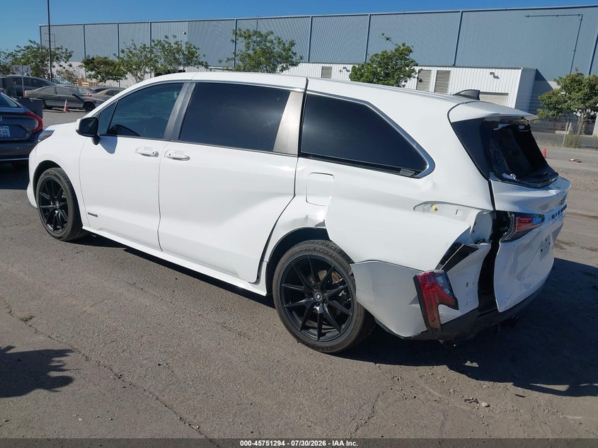 Vin: 5tdkrkec8ms016690, lot: 46250016, toyota sienna le 20213