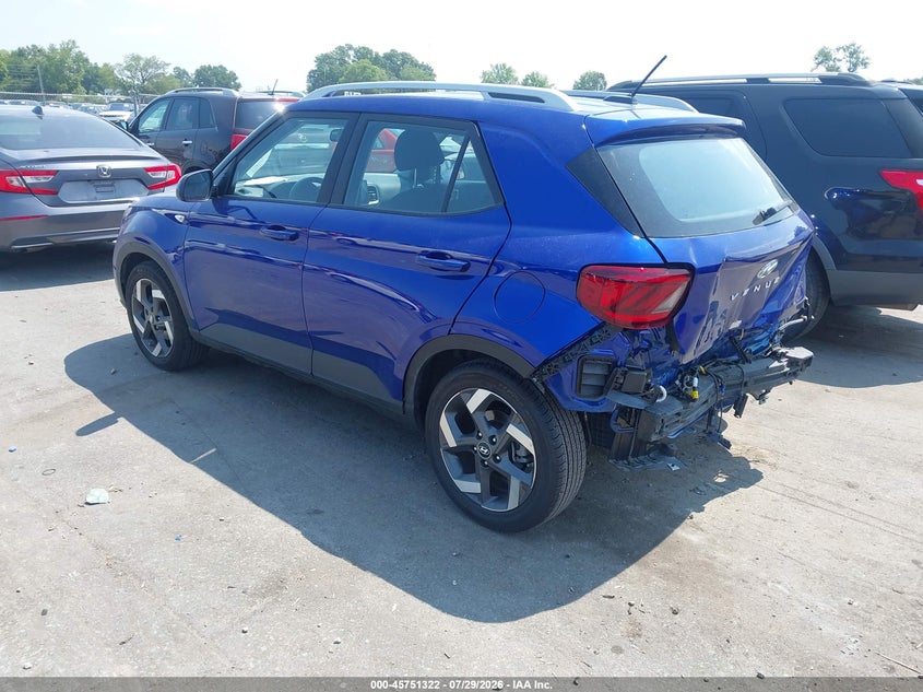 Vin: kmhrc8a34tu419452, lot: 46250044, hyundai venue sel 20263