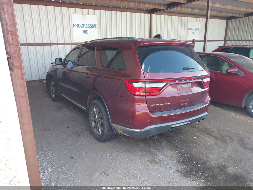 Vin: 1c4rdhag1jc276144, lot: 46250052, dodge durango sxt rwd 20183