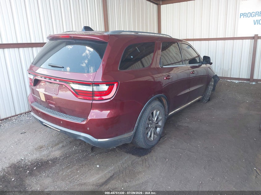 Vin: 1c4rdhag1jc276144, lot: 46250052, dodge durango sxt rwd 20184