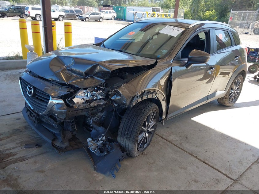 Vin: jm1dkfc77j0303978, lot: 46250057, mazda cx-3 touring 20182