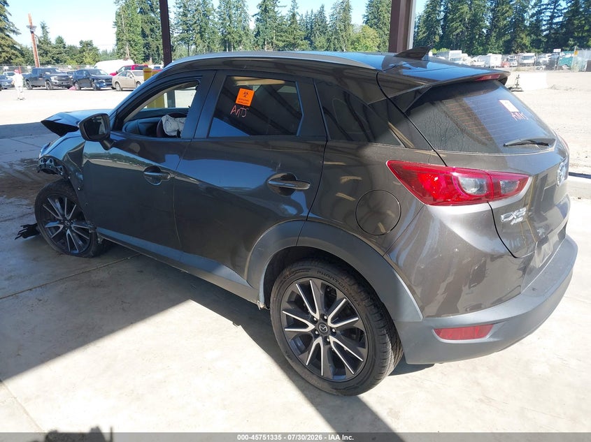 Vin: jm1dkfc77j0303978, lot: 46250057, mazda cx-3 touring 20183