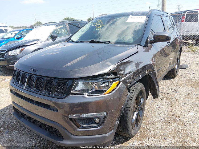 Vin: 3c4njcbb3jt358930, lot: 46250058, jeep compass altitude fwd 20182