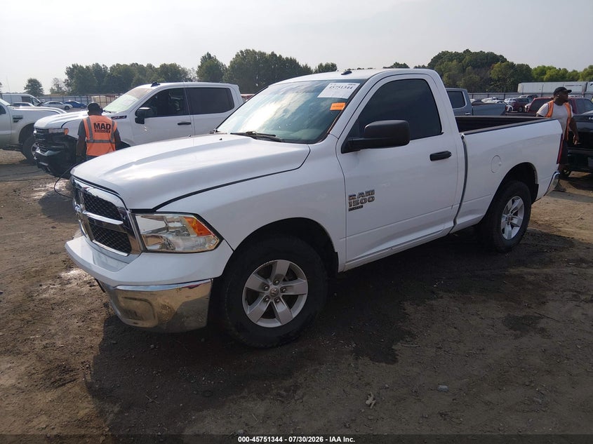 Vin: 3c6jr6agxkg510192, lot: 46250066, ram 1500 classic tradesman  4x2 6'4 box 20192