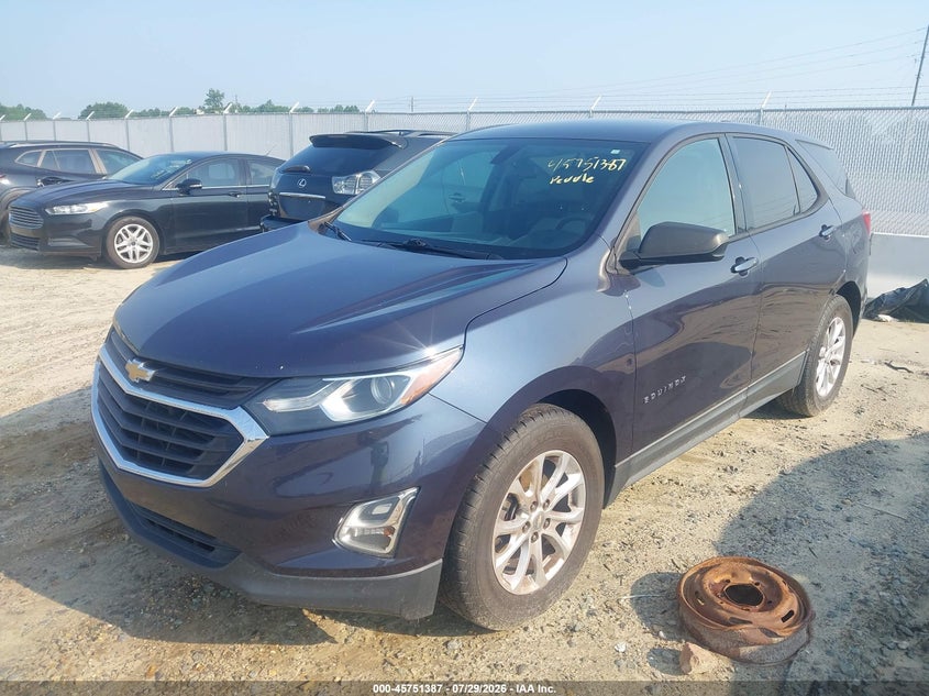Vin: 3gnaxhev8js561020, lot: 46250109, chevrolet equinox ls 20182