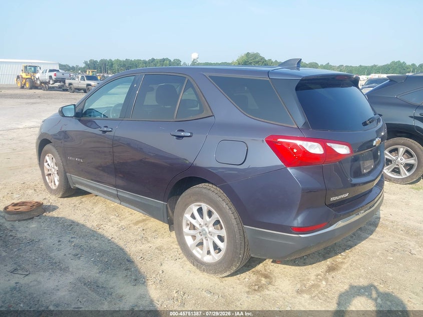 Vin: 3gnaxhev8js561020, lot: 46250109, chevrolet equinox ls 20183