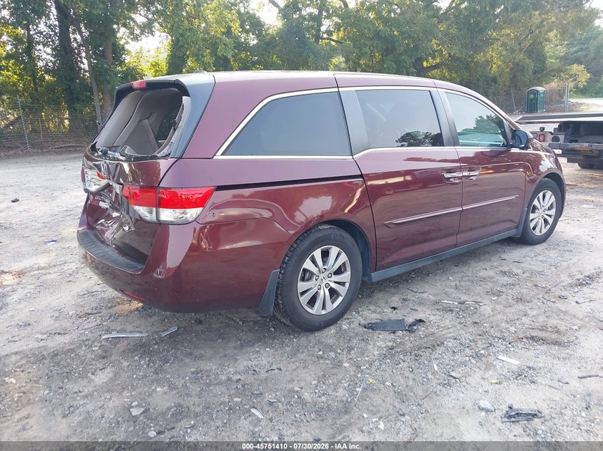 Vin: 5fnrl5h67gb126873, lot: 46250132, honda odyssey ex-l 20164