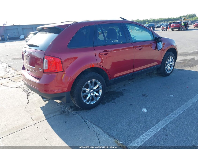 Vin: 2fmdk4jc7dbc92189, lot: 46250136, ford edge sel 20134