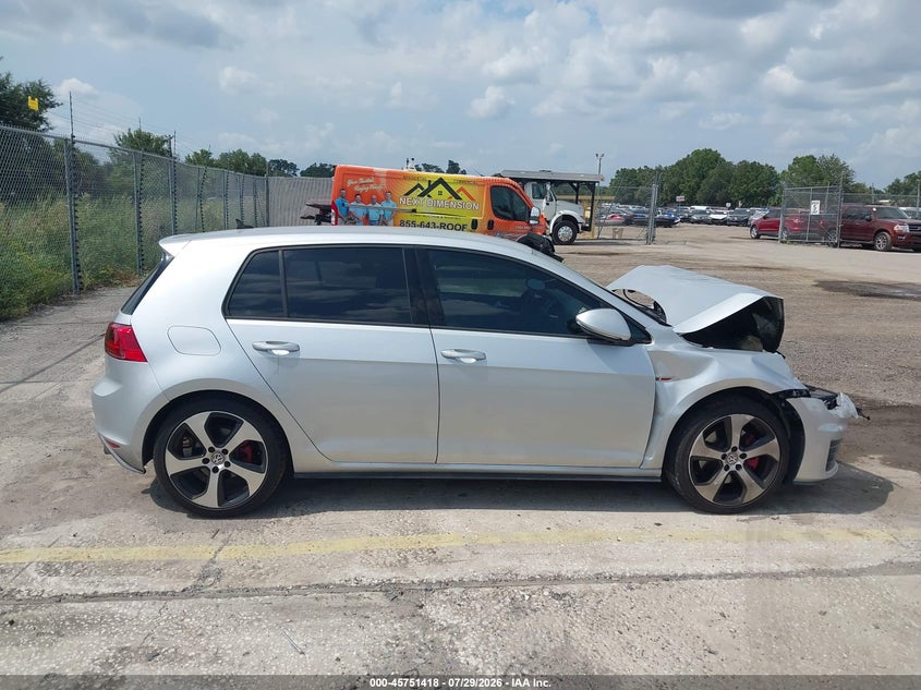 VOLKSWAGEN GOLF GTI 2016 VIN 3VW4T7AU5GM036225