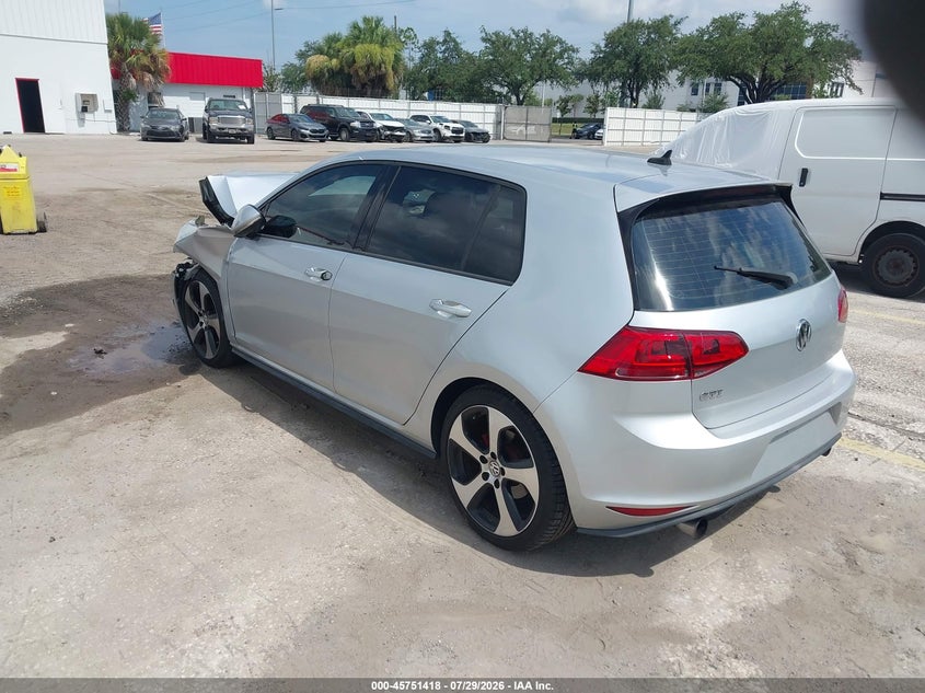 Vin: 3vw4t7au5gm036225, lot: 46250140, volkswagen golf gti s 4-door 20163