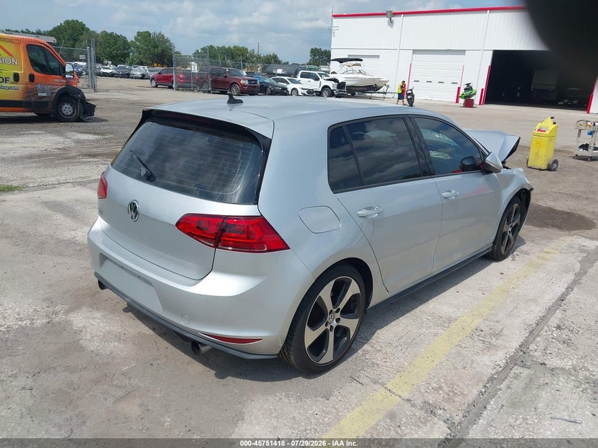 Vin: 3vw4t7au5gm036225, lot: 46250140, volkswagen golf gti s 4-door 20164