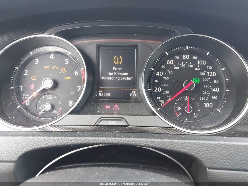 VOLKSWAGEN GOLF GTI 2016 VIN 3VW4T7AU5GM036225