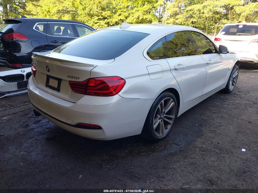 Vin: wba4j3c56kbl06387, lot: 46250155, bmw 430i gran coupe xdrive 20194