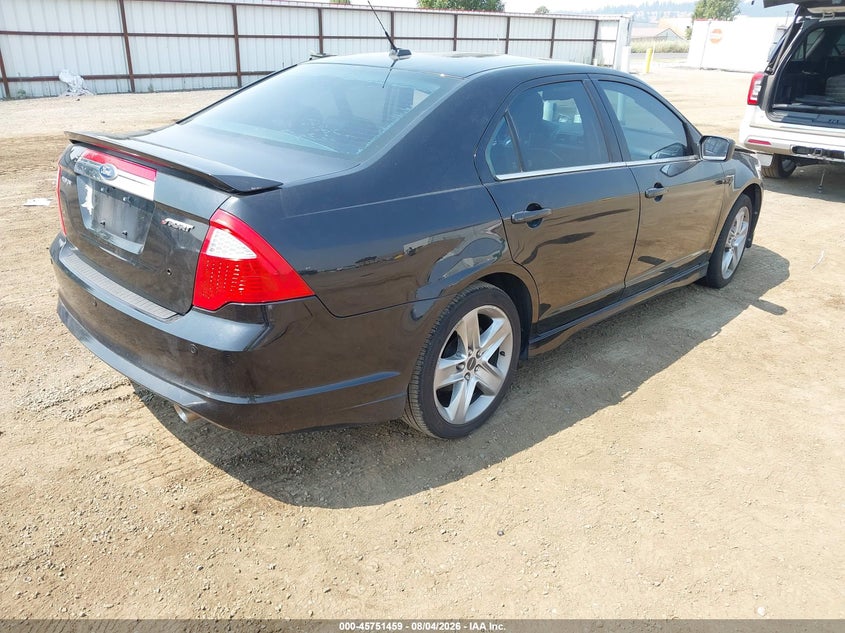 Vin: 3fahp0kc4ar417375, lot: 46250180, ford fusion sport 20104