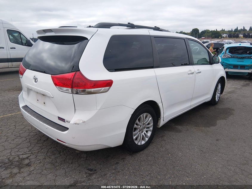 Vin: 5tdyk3dc8cs187198, lot: 46250192, toyota sienna xle v6 8 passenger 20124