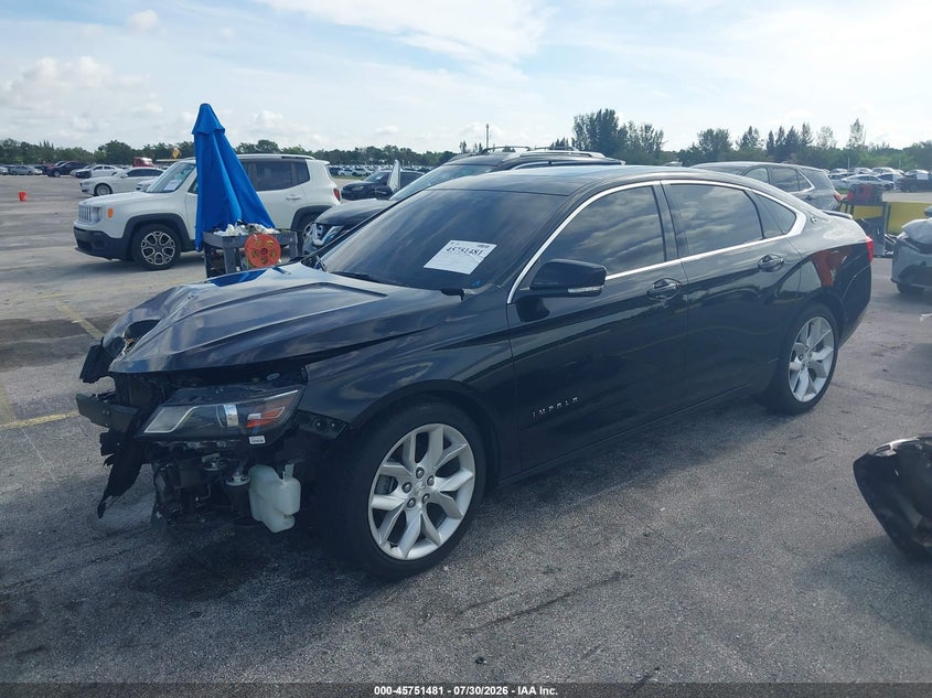 Vin: 2g1115s30g9194818, lot: 46250203, chevrolet impala 2lt 20162