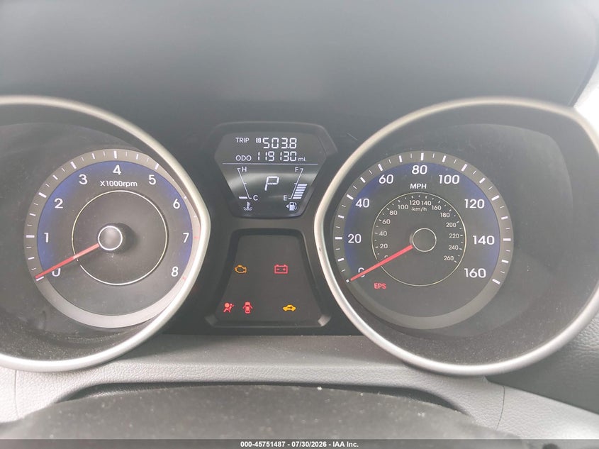 HYUNDAI ELANTRA 2013 VIN KMHDH6AE0DU009167