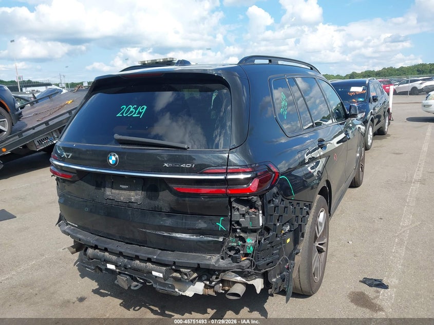 Vin: 5ux23em0xp9n43710, lot: 46250215, bmw x7 xdrive40i 20234