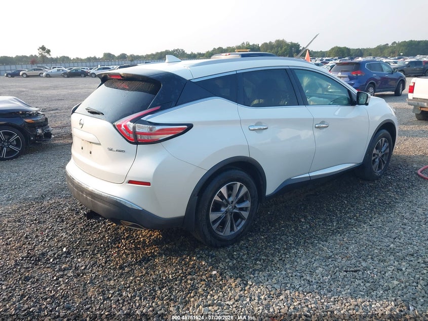 Vin: 5n1az2mh0jn103652, lot: 46250246, nissan murano platinum/s/sl/sv 20184