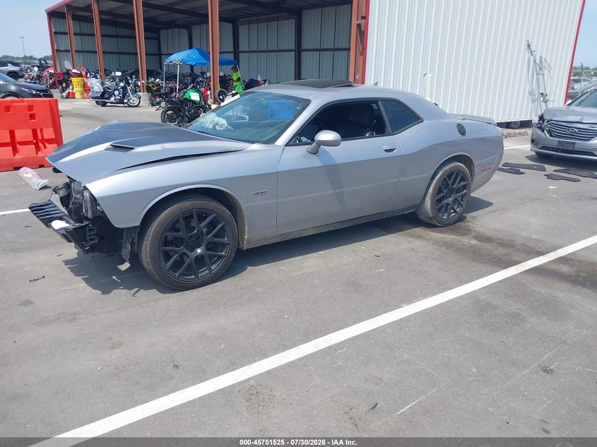 Vin: 2c3cdzbt5gh308823, lot: 46250247, dodge challenger r/t plus 20162