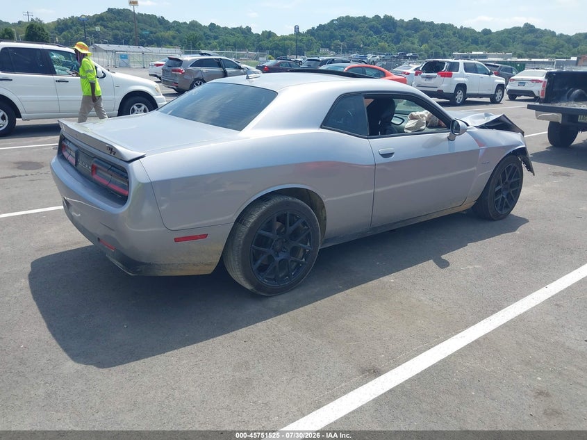 Vin: 2c3cdzbt5gh308823, lot: 46250247, dodge challenger r/t plus 20164
