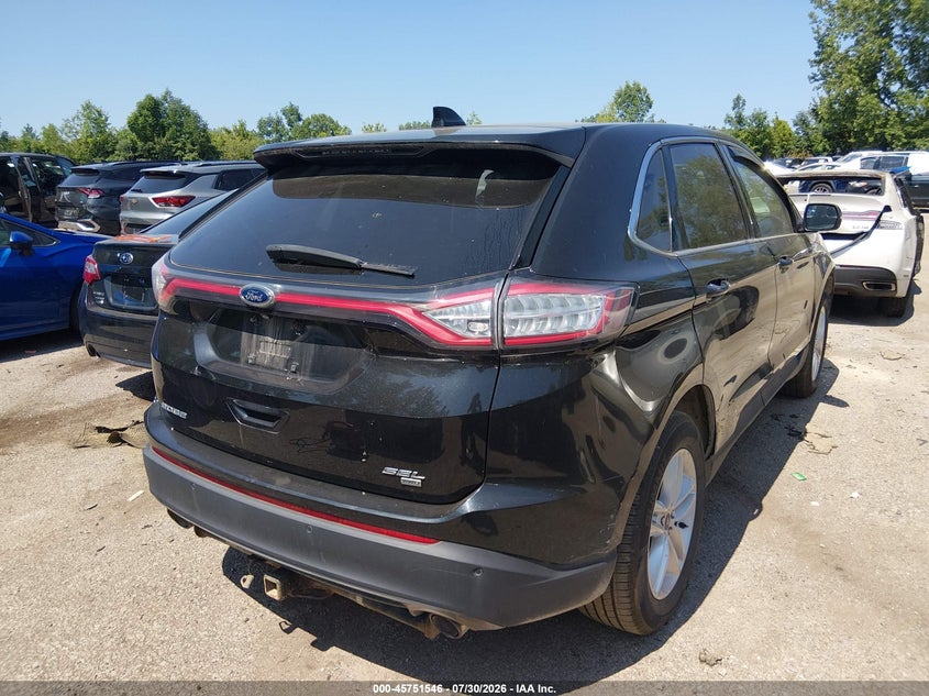 Vin: 2fmtk4j86fbb44609, lot: 46250268, ford edge sel 20154