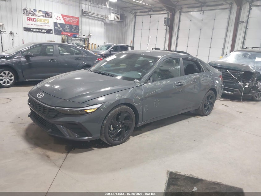 Vin: kmhlm4dg6tu227699, lot: 46250275, hyundai elantra sel sport 20262