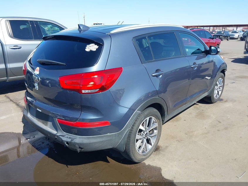 Vin: kndpbcac1e7645564, lot: 46250319, kia sportage lx 20144