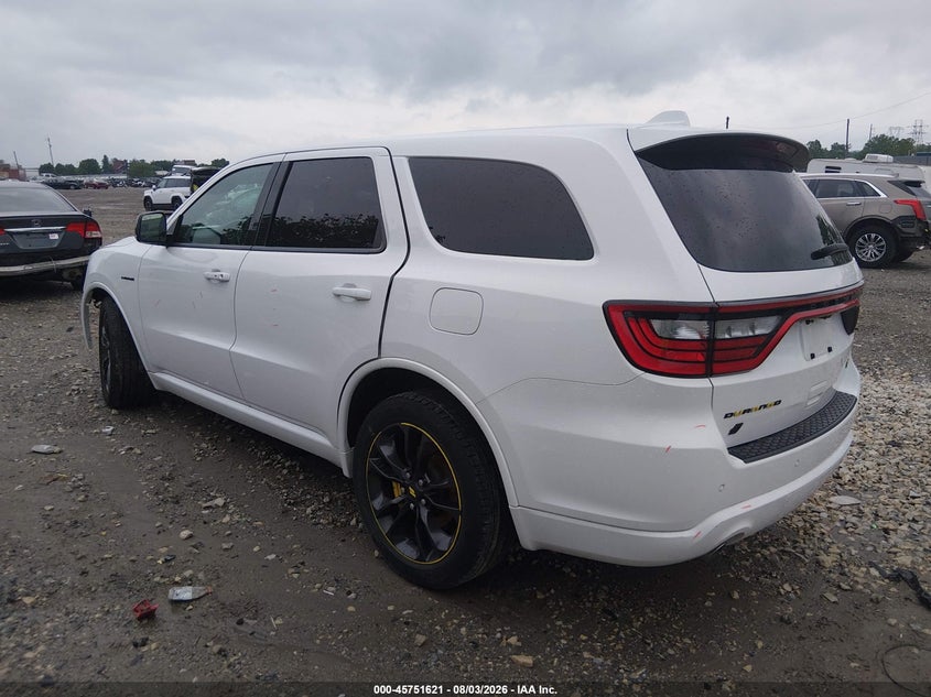 Vin: 1c4sdjct8mc607776, lot: 46250343, dodge durango r/t awd 20213