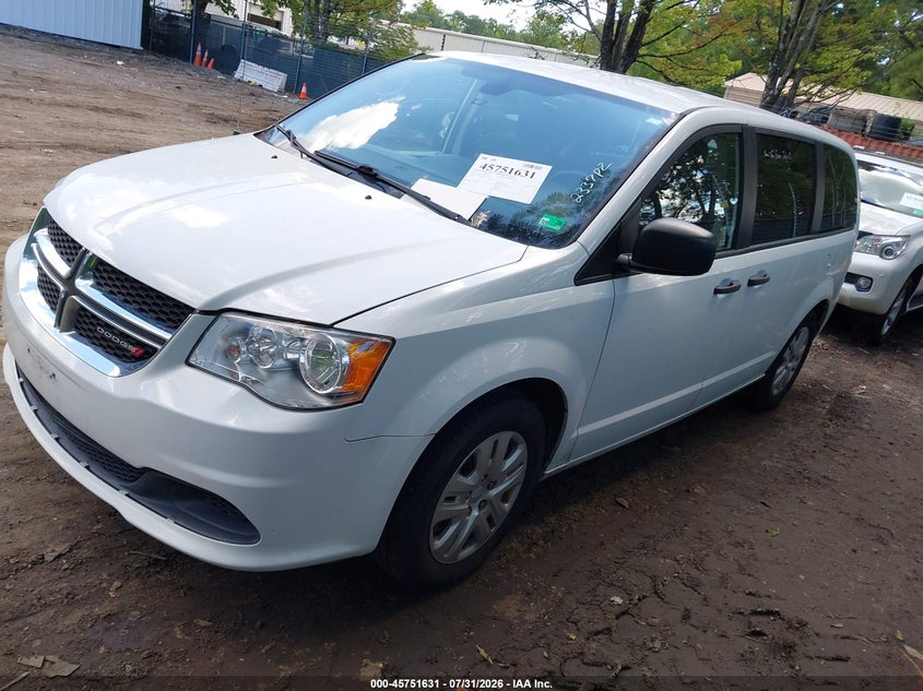 Vin: 2c4rdgbg4kr683618, lot: 46250353, dodge grand caravan se 20192