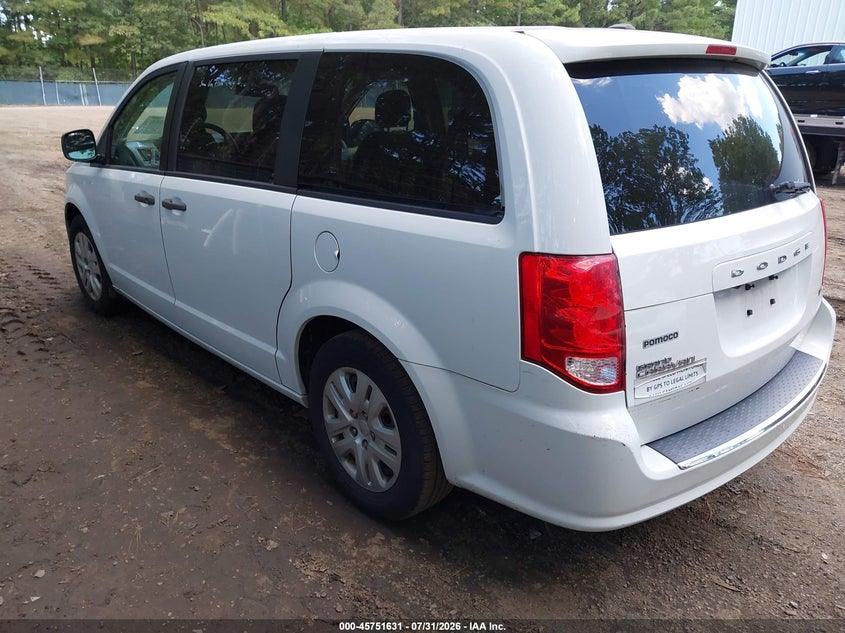 Vin: 2c4rdgbg4kr683618, lot: 46250353, dodge grand caravan se 20193