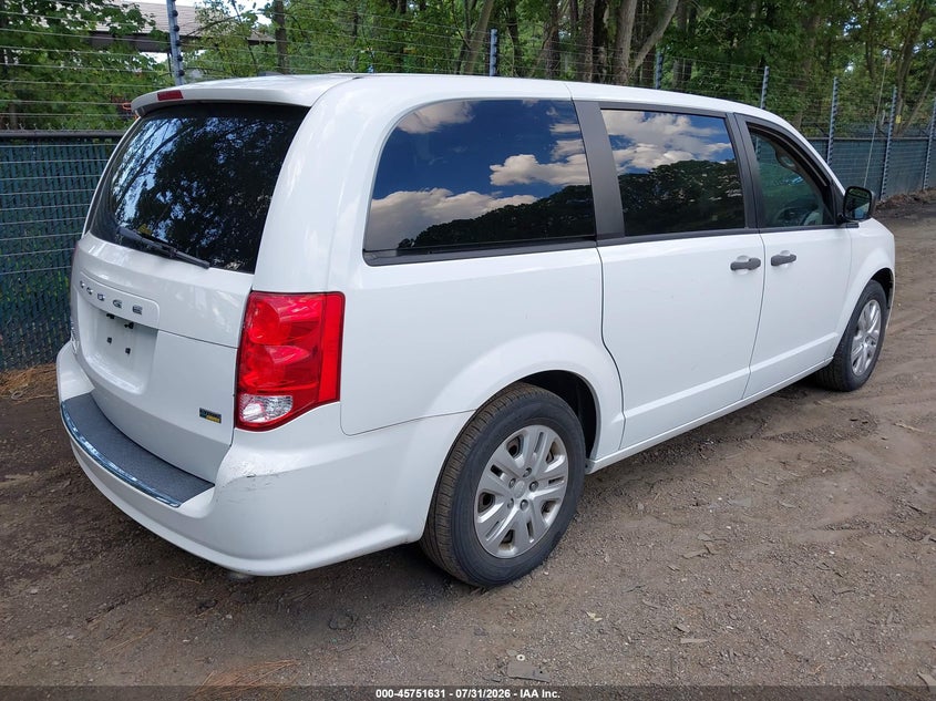 Vin: 2c4rdgbg4kr683618, lot: 46250353, dodge grand caravan se 20194