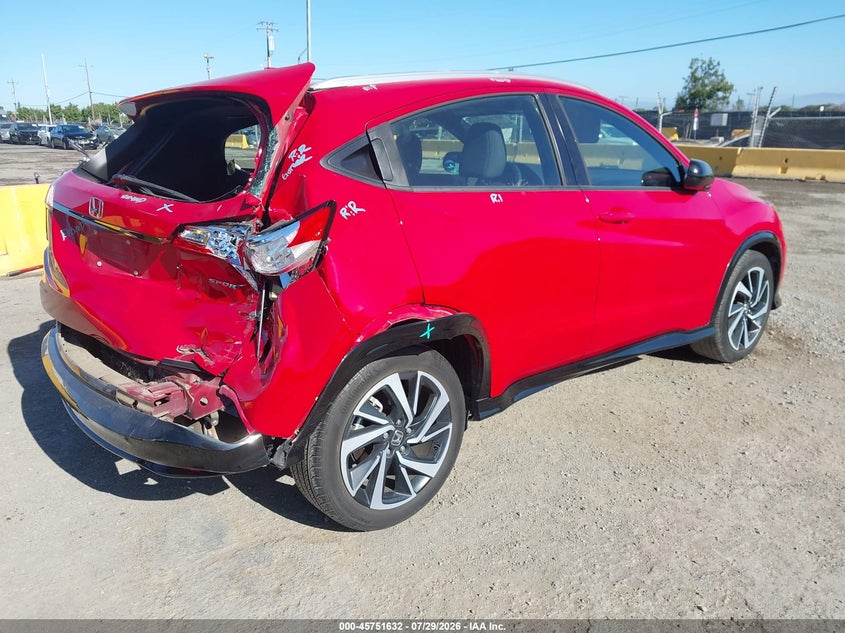 Vin: 3czru5h10kg700244, lot: 46250354, honda hr-v sport 20194