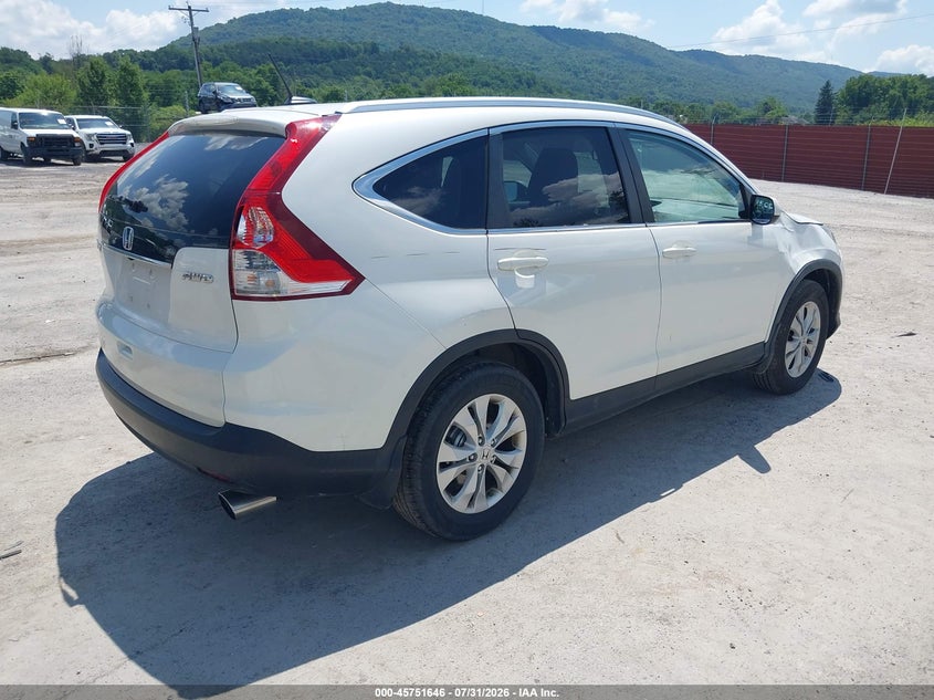 Vin: 5j6rm4h72cl070259, lot: 46250368, honda cr-v ex-l 20124