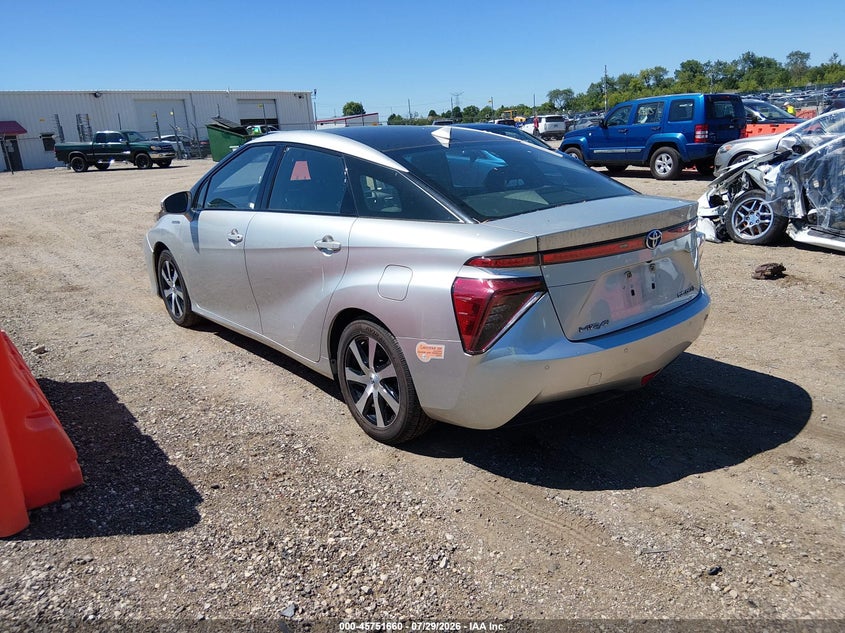Vin: jtdbvrbd5ka007392, lot: 46250382, toyota mirai 20193