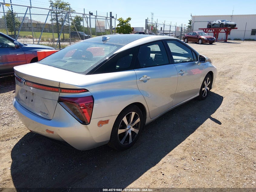 Vin: jtdbvrbd5ka007392, lot: 46250382, toyota mirai 20194