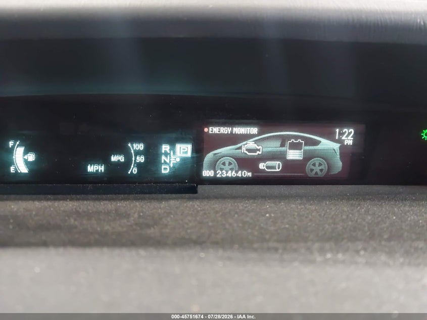 2014 TOYOTA PRIUS auction photo 7