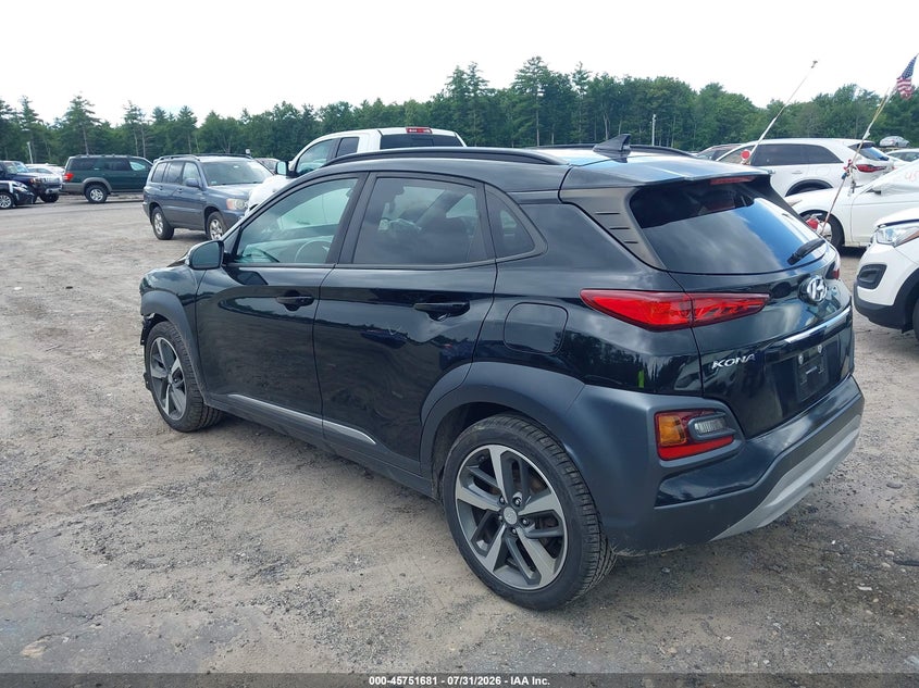 Vin: km8k5ca50ku213205, lot: 46250404, hyundai kona ultimate 20193