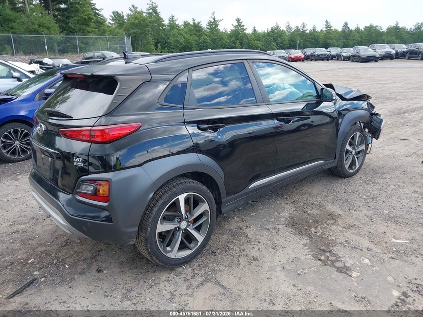 Vin: km8k5ca50ku213205, lot: 46250404, hyundai kona ultimate 20194