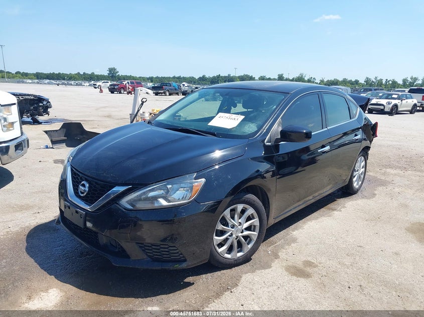 2019 Nissan Sentra, Удар ззаду, IAAI, VIN 3N1AB7AP2KY370591 — фото 2