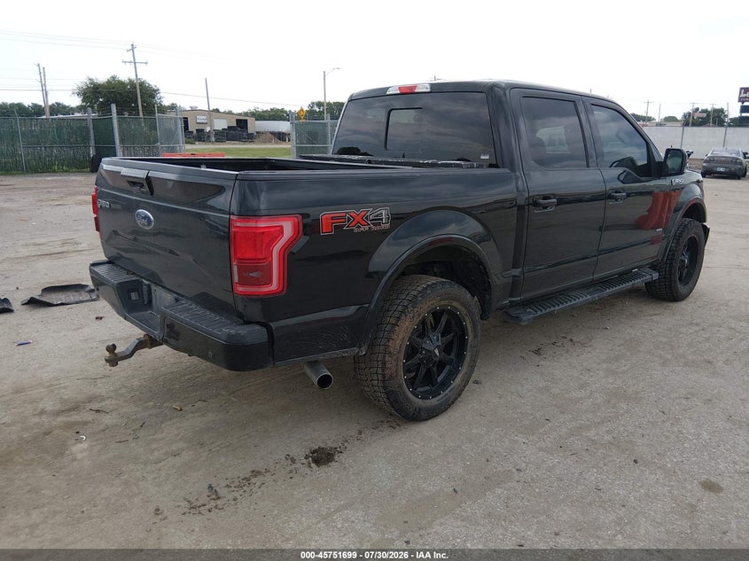Vin: 1ftew1eg0hfb63322, lot: 46250421, ford f-150 lariat 20174