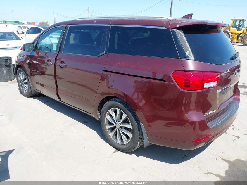 Vin: kndmc5c12g6143548, lot: 46250439, kia sedona sx 20163