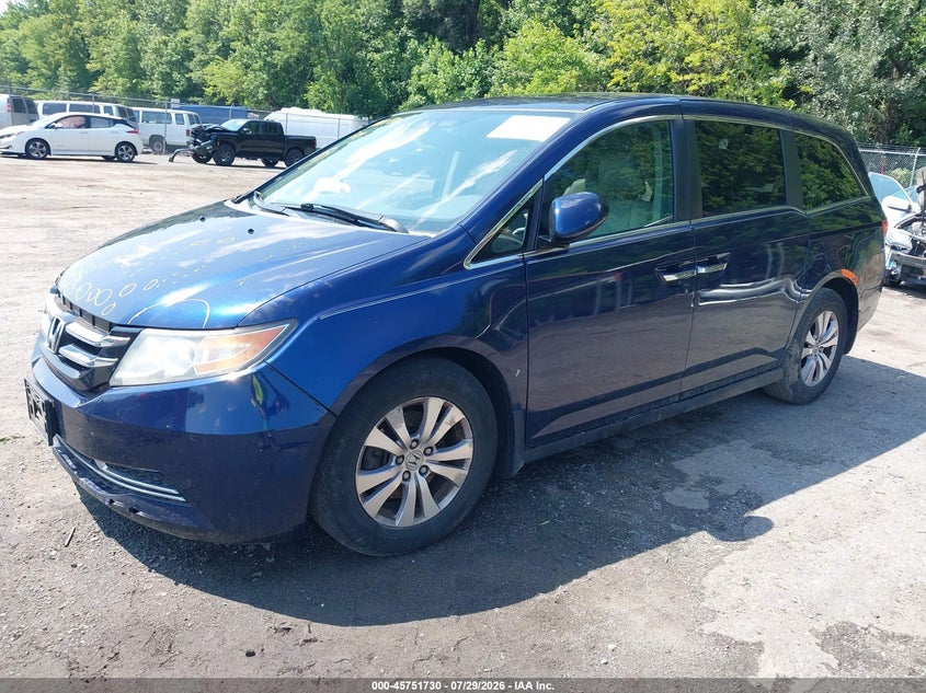 Vin: 5fnrl5h60fb122761, lot: 46250452, honda odyssey ex-l 20152