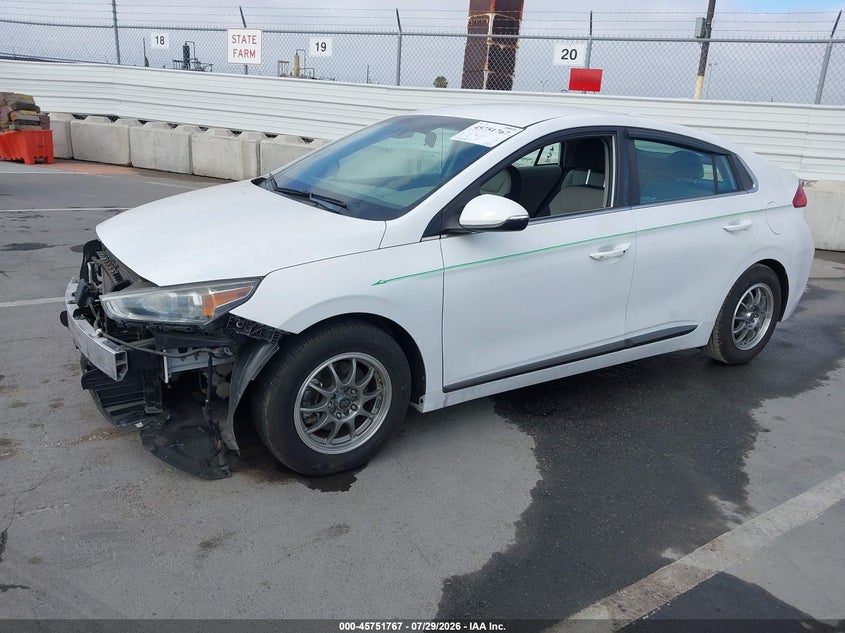 Vin: kmhc75lc0ku111974, lot: 46250489, hyundai ioniq hybrid sel 20192