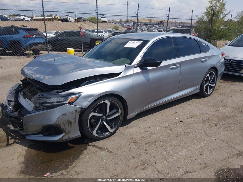 Vin: 1hgcv1f34ma078305, lot: 46250499, honda accord sport 20212