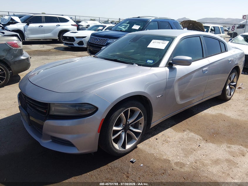 Vin: 2c3cdxct2fh762352, lot: 46250507, dodge charger r/t 20152